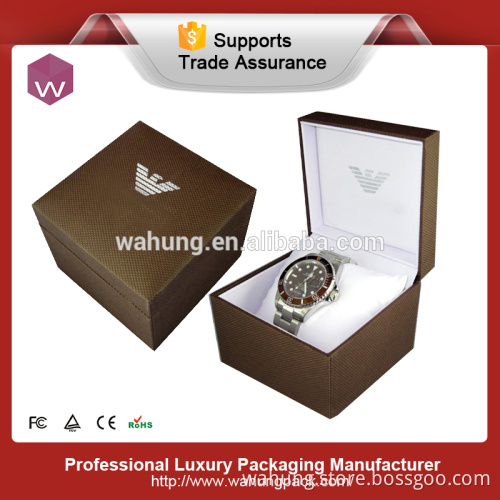 Custom design square watch plastic boxes black box for watch